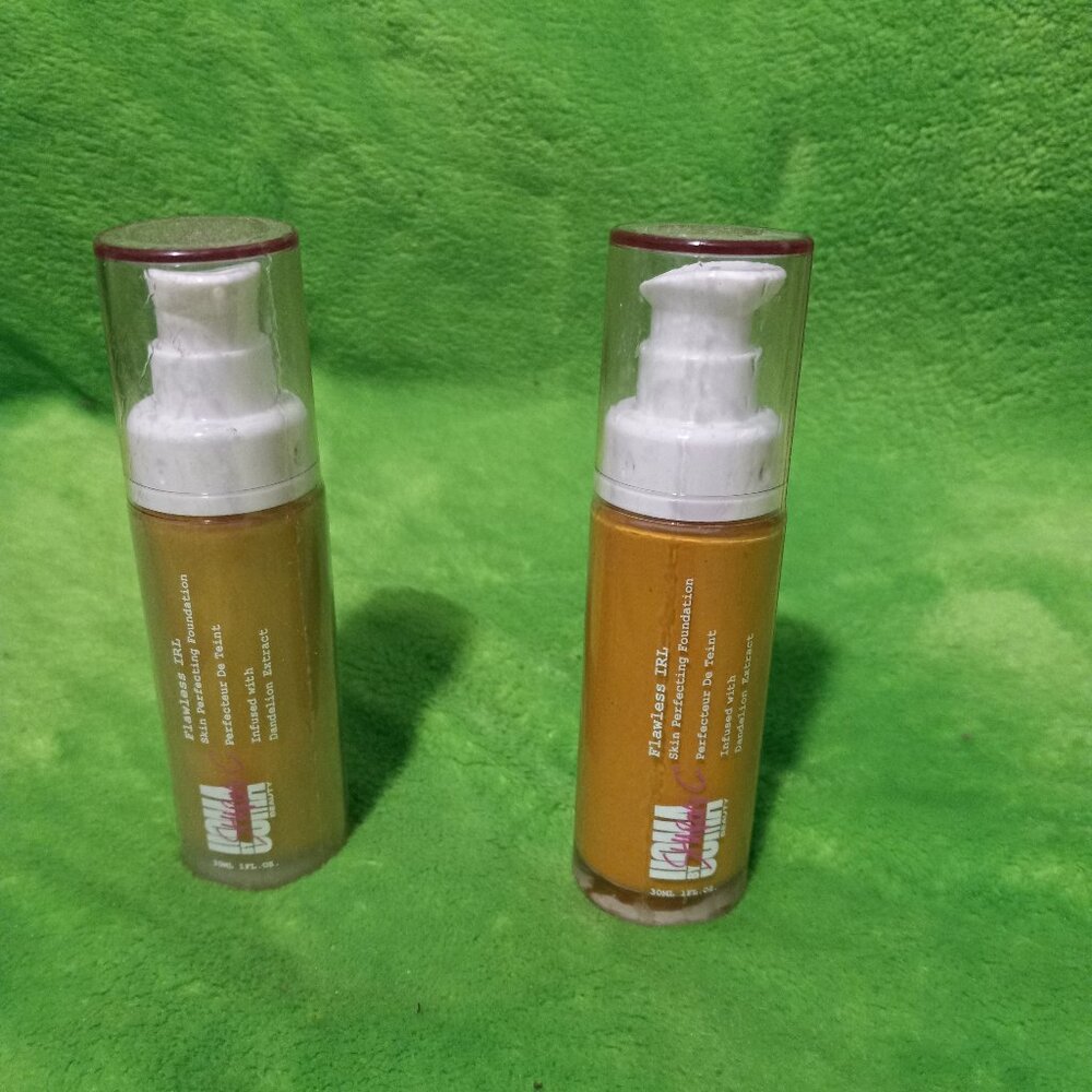 2 UOMA BY SHARON C BEAUTY FLAWLESS IRL SKIN PERFECTING FOUNDATION HONEY HONEY T6